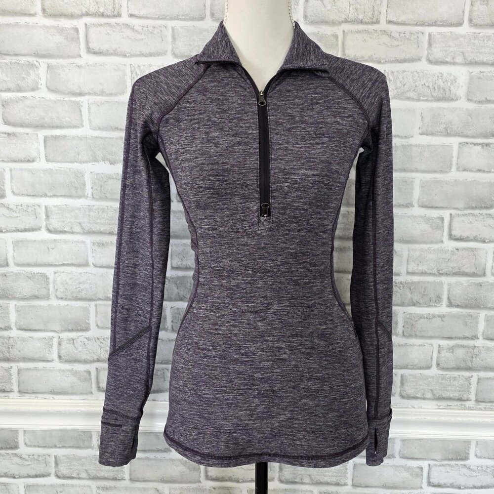 Lululemon Womens Race Your Pace Half Zip Pullover Size 4 Athleisure Workout Wear